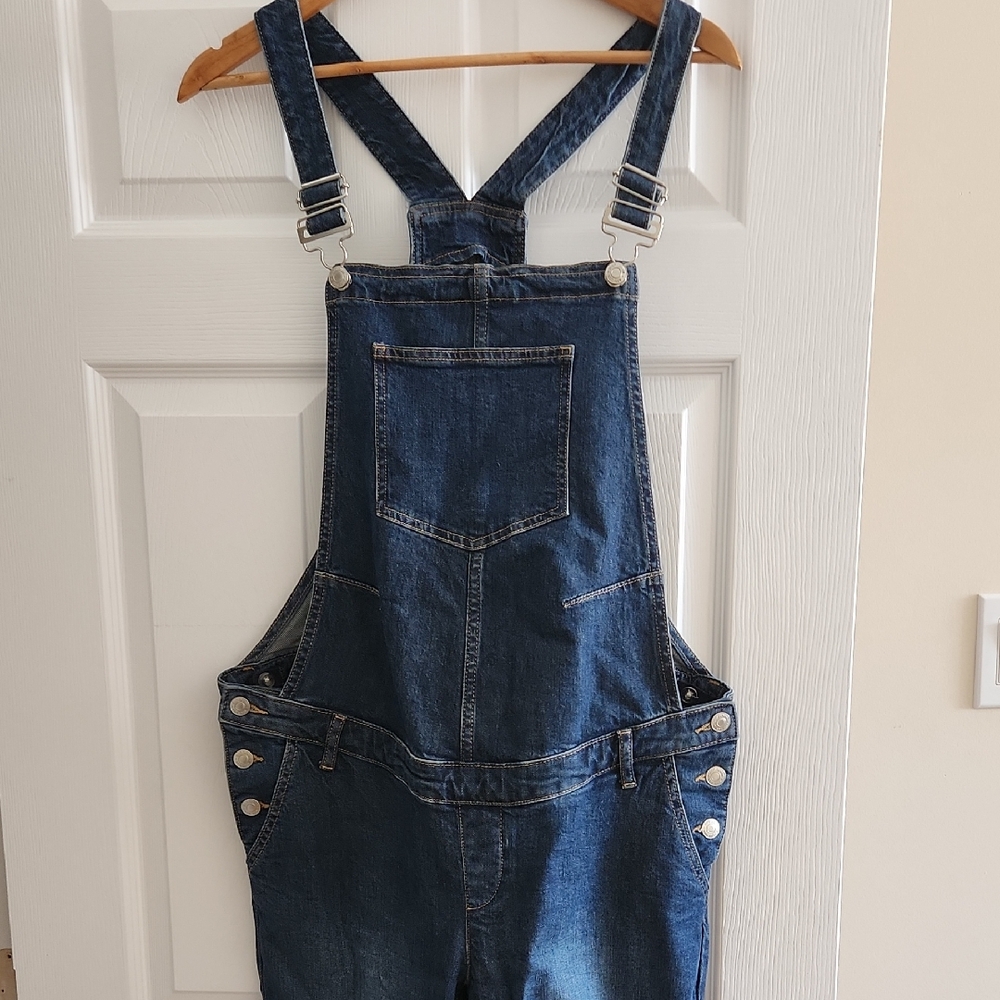 GAP Maternity Denim Overalls - Navy Blue